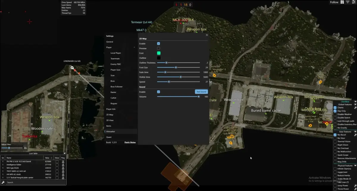 Clutch Eft Radar DMA — Escape From Tarkov screenshot 4