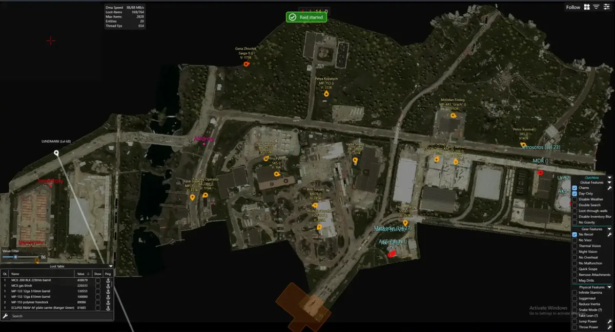 Clutch Eft Radar DMA — Escape From Tarkov screenshot 3